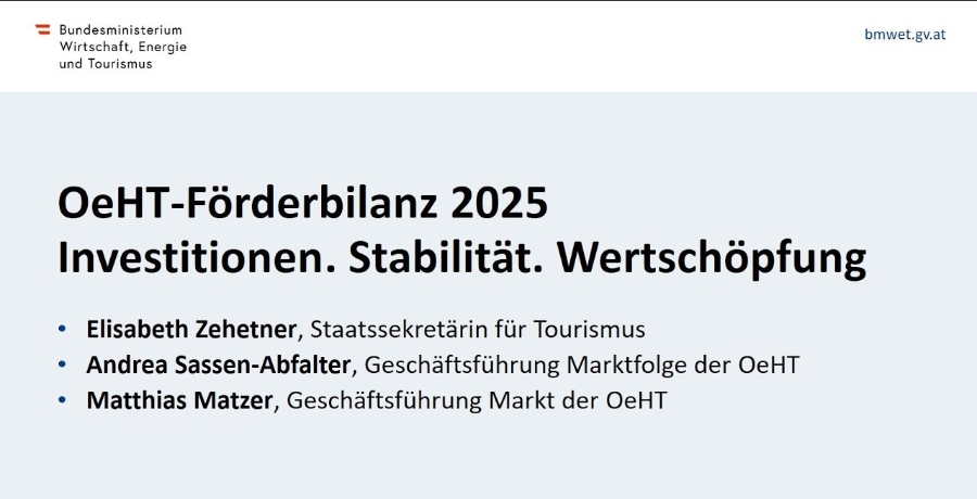 OeHT-Förderbilanz 2025 – Investitionen. Stabilität. Wertschöpfung.