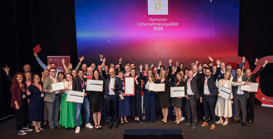 Gewinner und Nominierte beim Staatspreis Unternehmensqualität