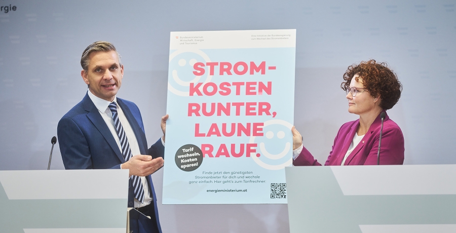 Energieminister Wolfgang Hattmannsdorfer und Energie-Staatssekretärin Elisabeth Zehetner