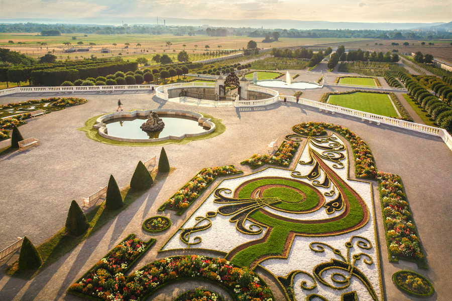 Ausstellung Schloss Hof Gartenansicht