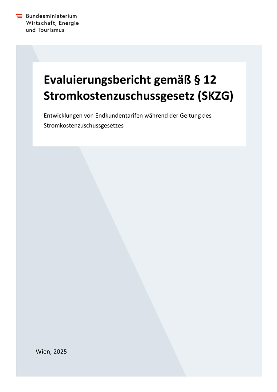 Titelbild Monitoringbericht gem. § 12 Stromkostenzuschussgesetz