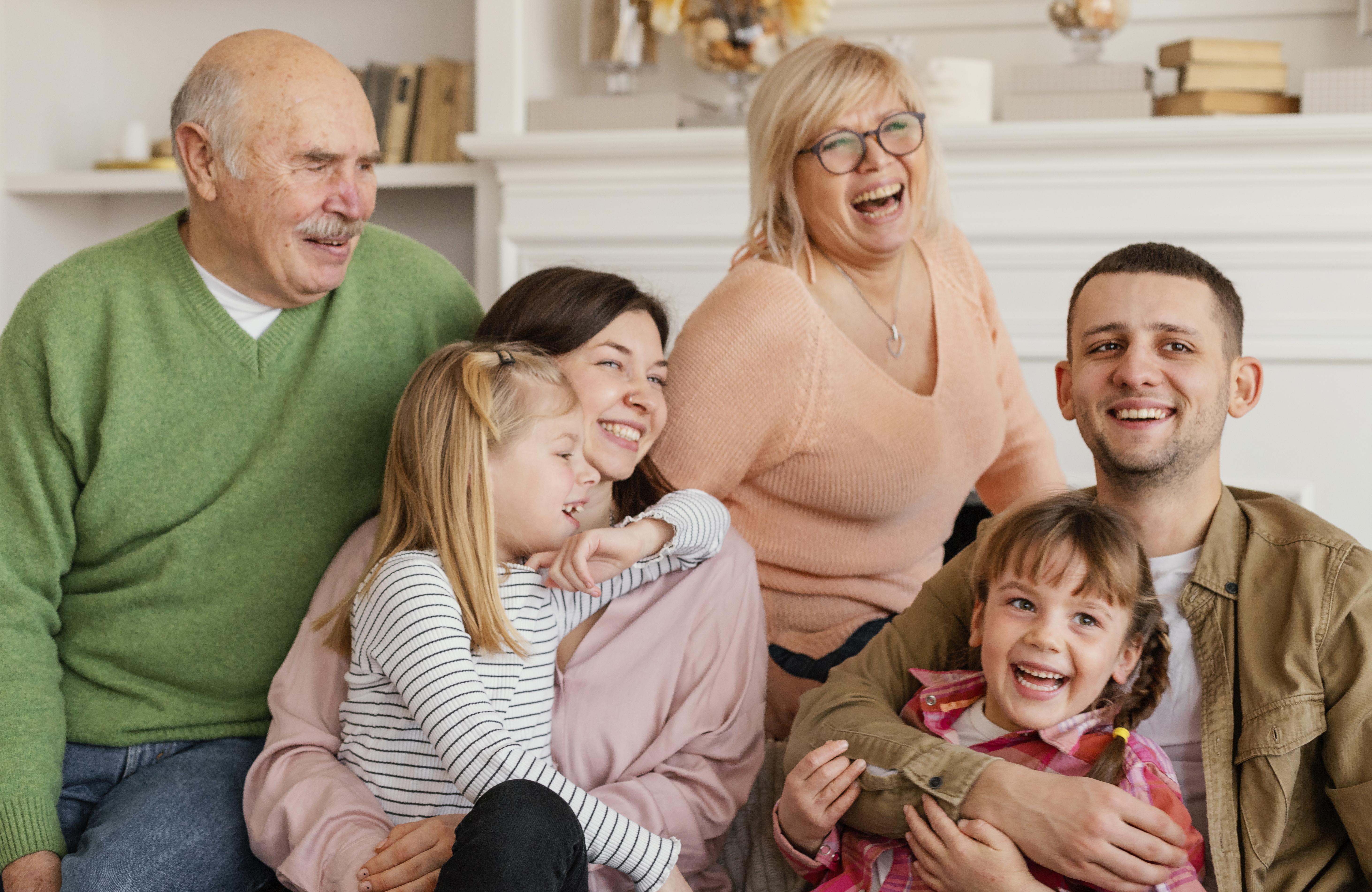 Familie mit mehreren Generationen