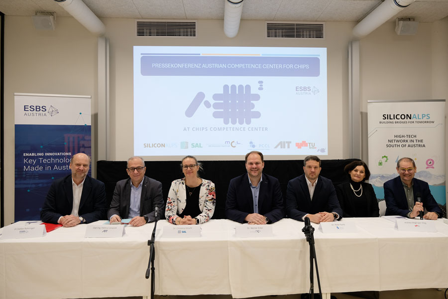 Pressekonferenz beim Launch des Austrian Chips Competence Centers (AT-C³)