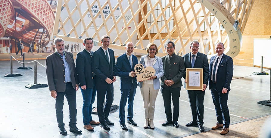 Präsentation der Holzschleife